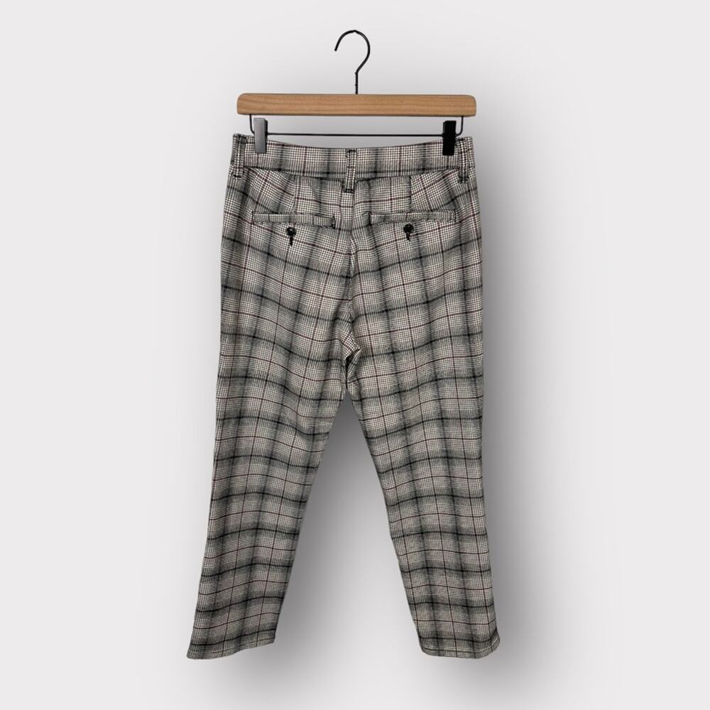 American Eagle Super Hi-Rise Plaid Skinny Trouser Size 4 Regular - Picture 3 of 10
